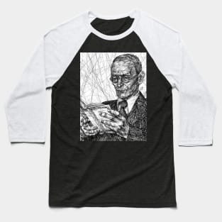 HERMANN HESSE ink portrait .3 Baseball T-Shirt